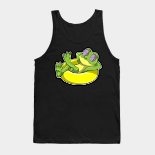 Frog at Swimming with Swim ring Tank Top